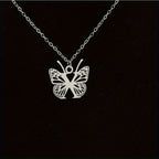 Personalized Butterfly Letter Necklace