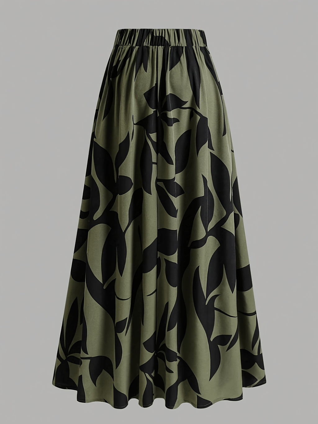 Women's High-Waist Printed Maxi Skirt