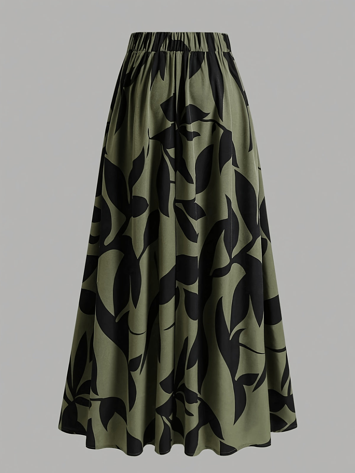Women's High-Waist Printed Maxi Skirt