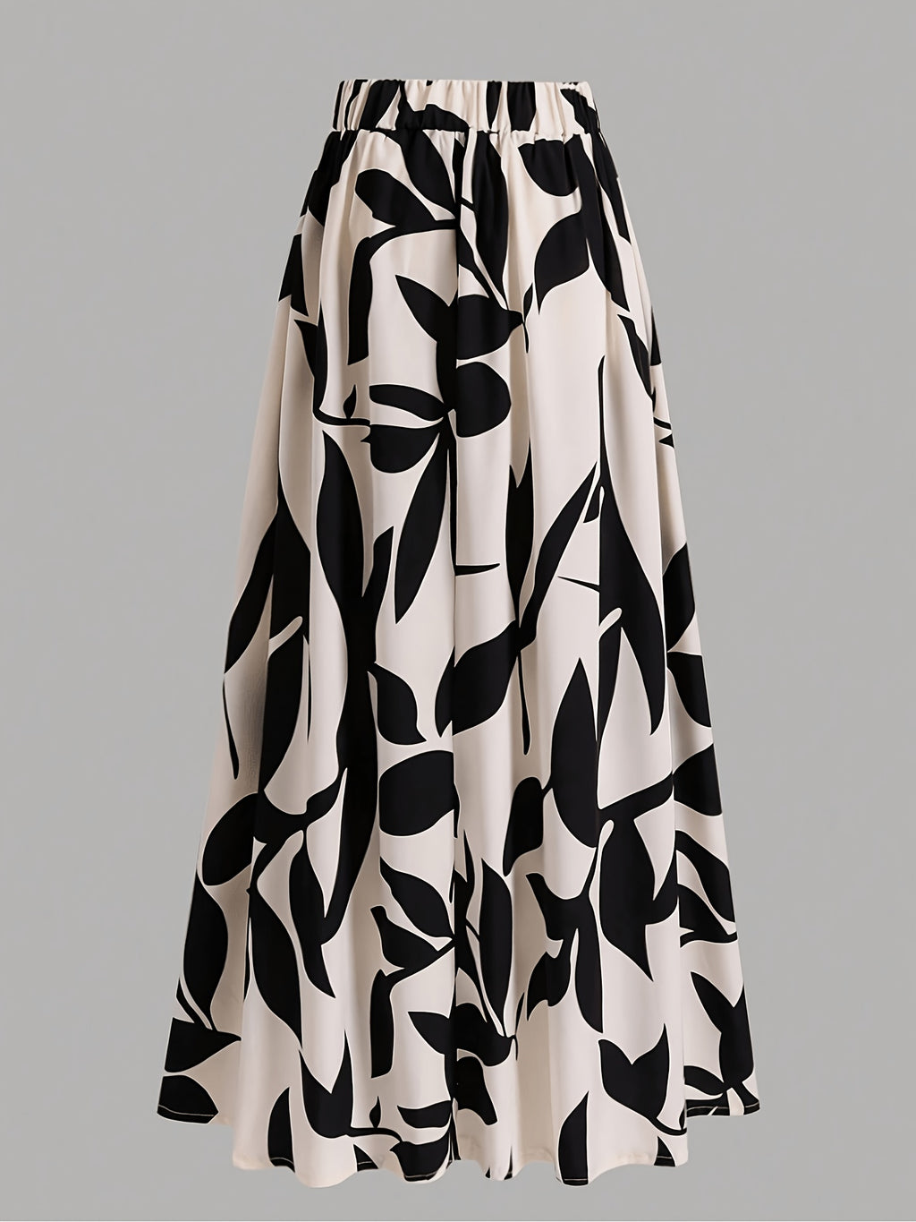 Women's High-Waist Printed Maxi Skirt