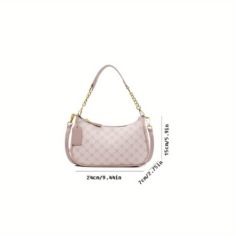 Women's Plaid Chain Shoulder Bag