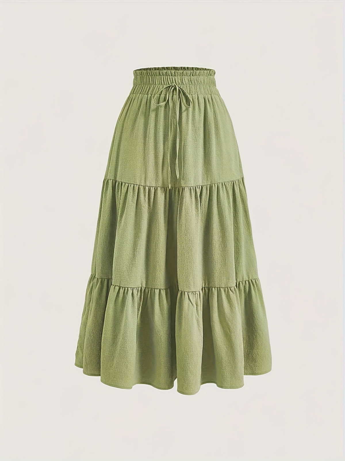 Women's Tiered Midi Skirt