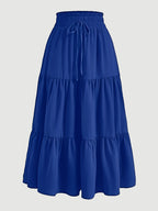 Women's Tiered Midi Skirt