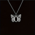 Personalized Butterfly Letter Necklace