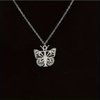 Personalized Butterfly Letter Necklace