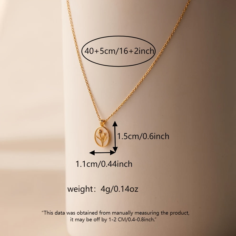Women's Floral Pendant Necklace