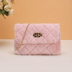 Women's Plush Chain Crossbody Bag