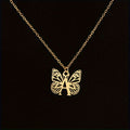 Personalized Butterfly Letter Necklace