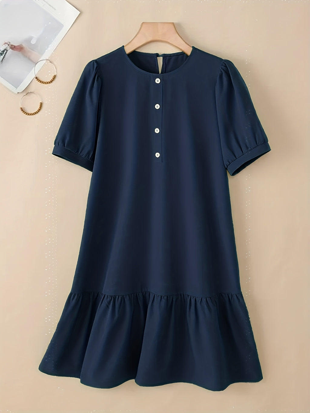 Women's Elegant A-Line Midi Dress