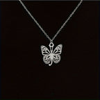 Personalized Butterfly Letter Necklace