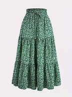 Women's Tiered Midi Skirt