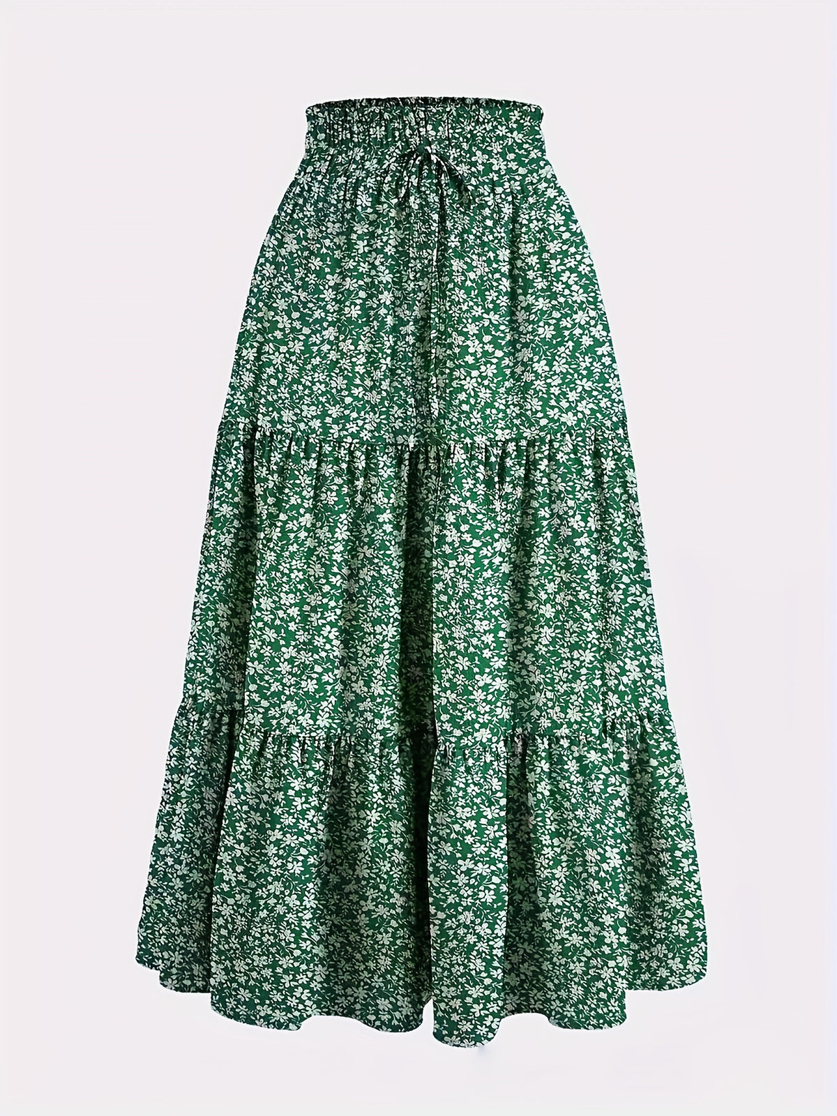 Women's Tiered Midi Skirt
