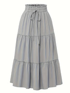 Women's Tiered Midi Skirt