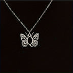 Personalized Butterfly Letter Necklace