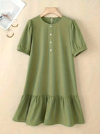 Women's Elegant A-Line Midi Dress