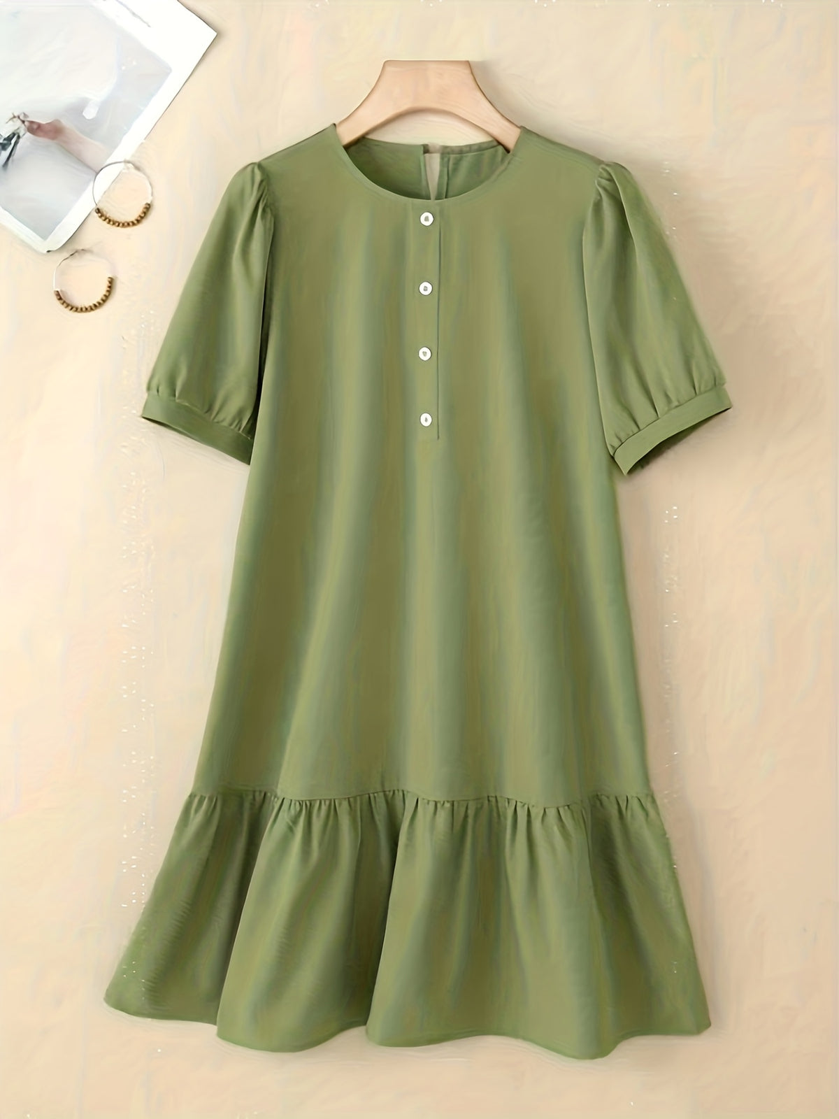 Women's Elegant A-Line Midi Dress
