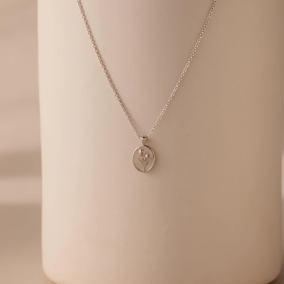 Women's Floral Pendant Necklace