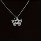 Personalized Butterfly Letter Necklace