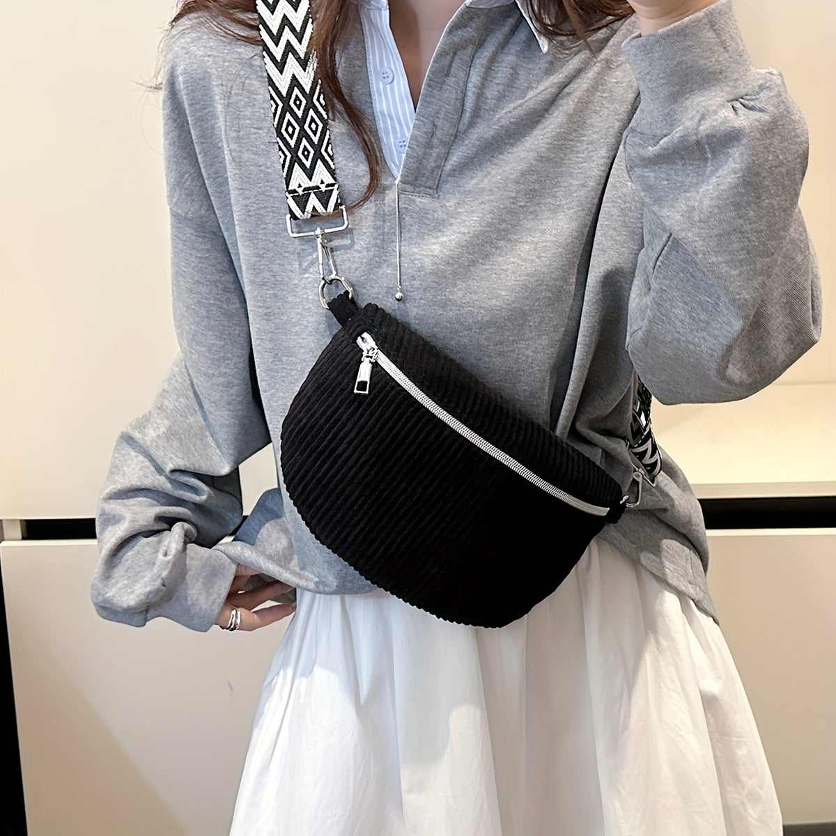 Women's Corduroy Belt Bag
