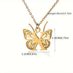 Personalized Butterfly Letter Necklace
