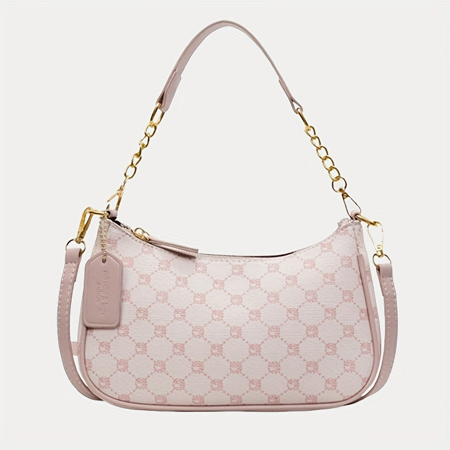 Women's Plaid Chain Shoulder Bag