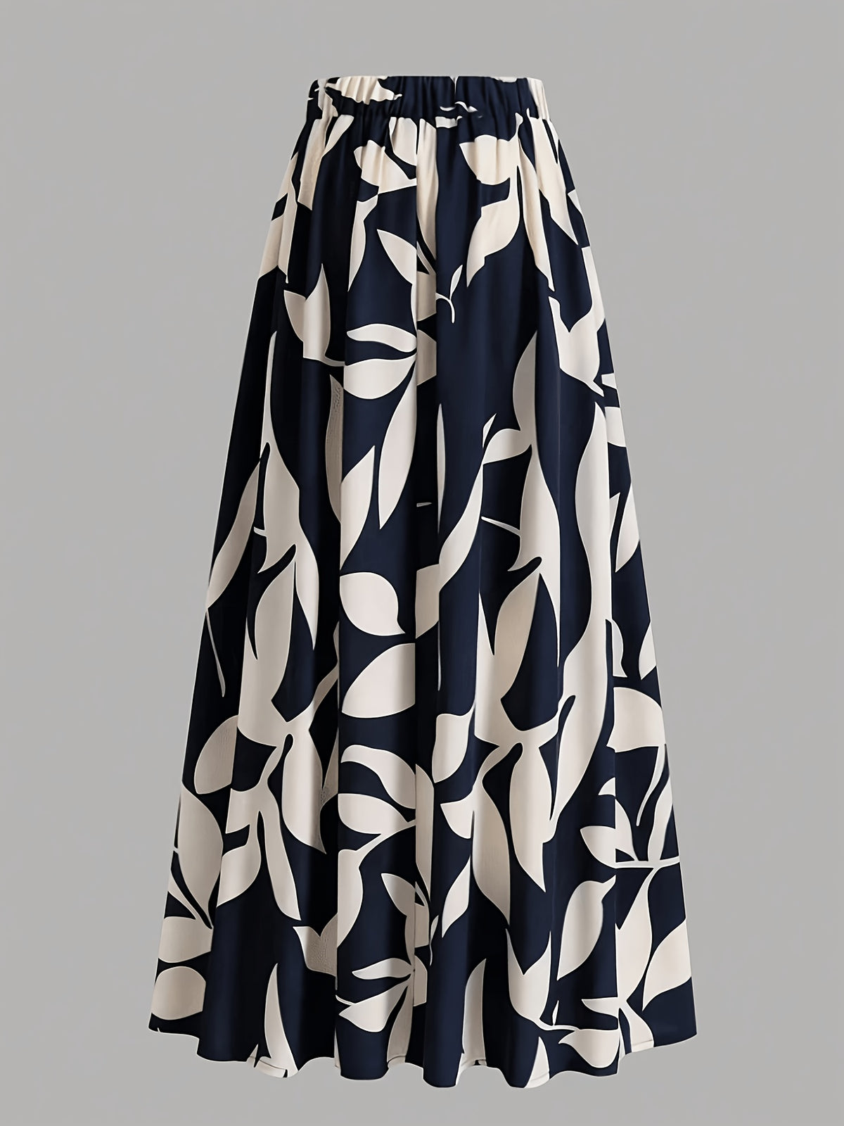Women's High-Waist Printed Maxi Skirt