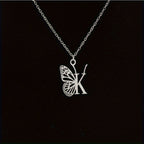 Personalized Butterfly Letter Necklace