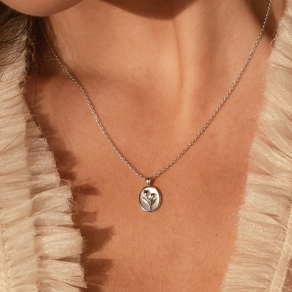 Women's Floral Pendant Necklace