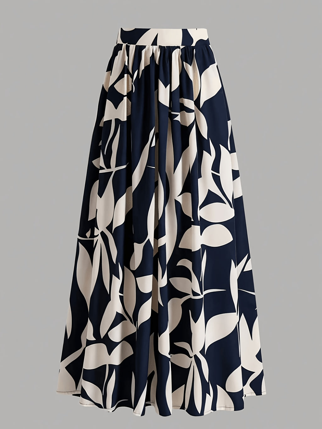 Women's High-Waist Printed Maxi Skirt