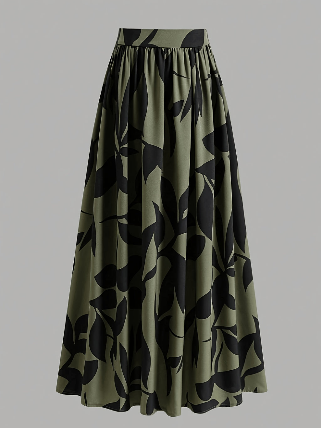 Women's High-Waist Printed Maxi Skirt