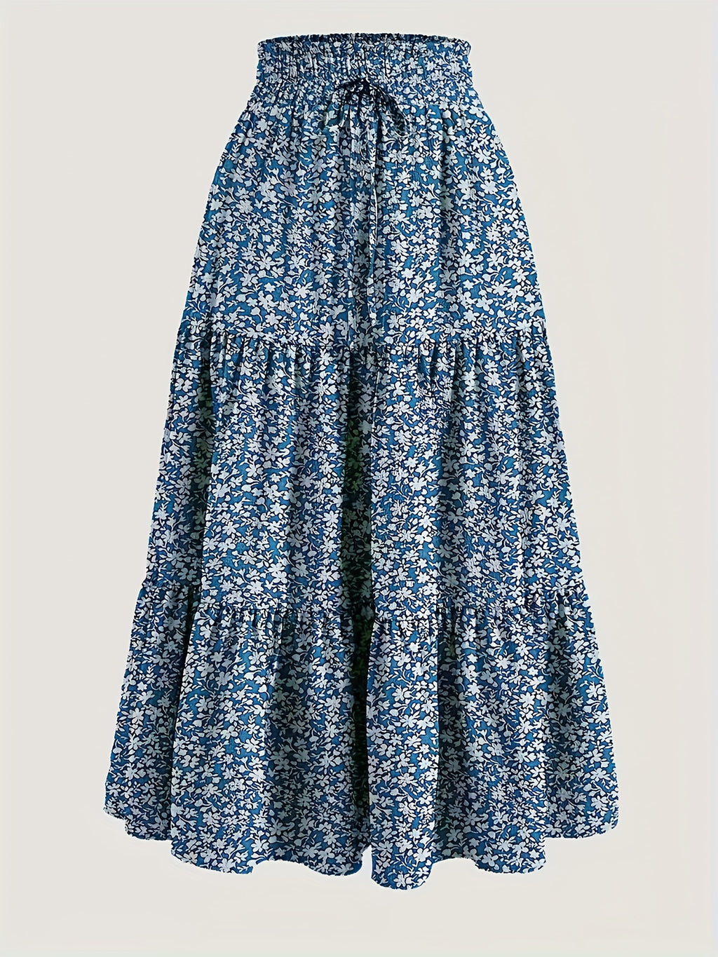 Women's Tiered Midi Skirt