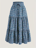 Women's Tiered Midi Skirt