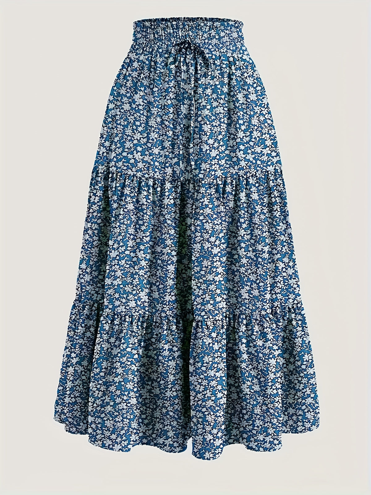 Women's Tiered Midi Skirt