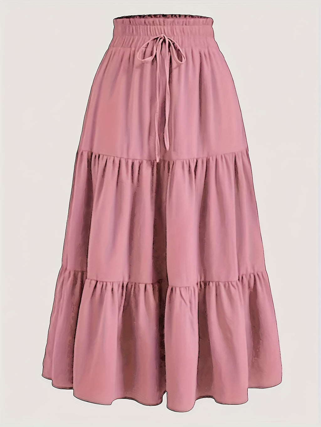 Women's Tiered Midi Skirt