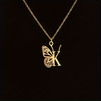 Personalized Butterfly Letter Necklace