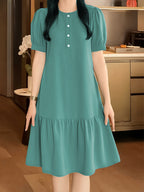 Women's Elegant A-Line Midi Dress