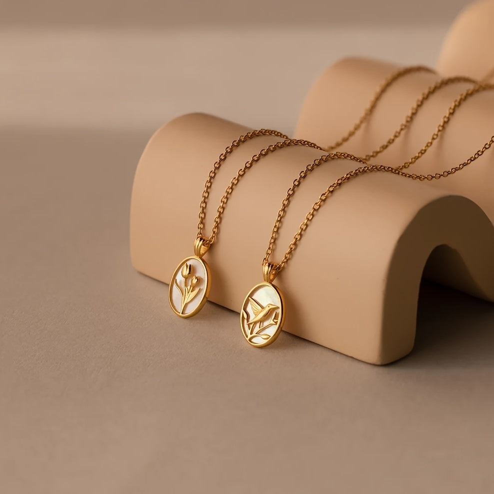 Women's Floral Pendant Necklace