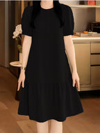 Women's Elegant A-Line Midi Dress