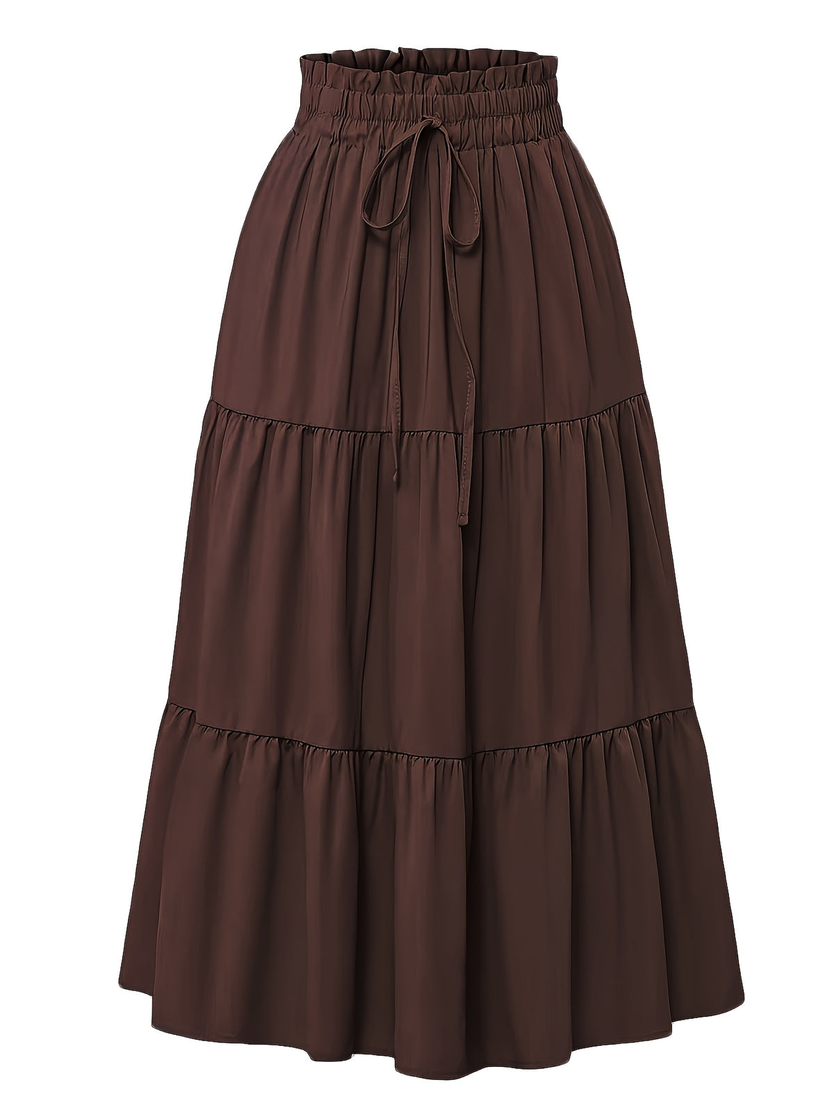 Women's Tiered Midi Skirt