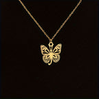 Personalized Butterfly Letter Necklace