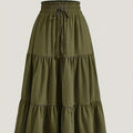 Women's Tiered Midi Skirt