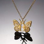Personalized Butterfly Letter Necklace